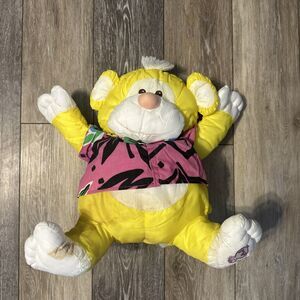 Vintage Fisher Price PUFFALUMP Yellow Monkey Plush WILD THING  Hawaiian shirt